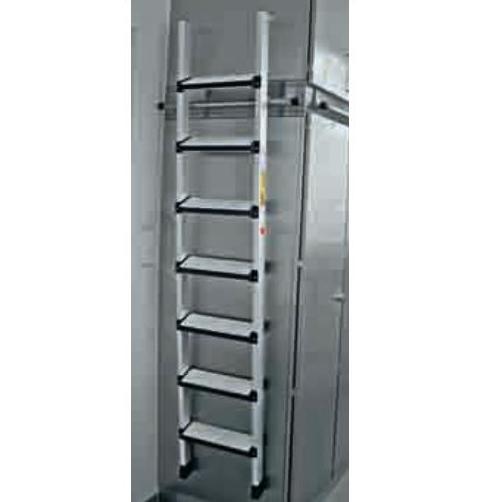 Drabiny Zarges 41404 Zawieszana drabina regałowa, wyściełane stopnie