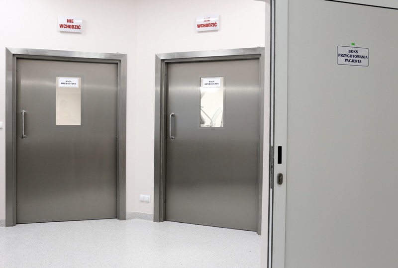 Drzwi medyczne do sal operacyjnych WIBO-BT Drzwi zawiasowe do sal operacyjnych