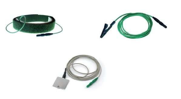 Elektrody do elektromiografów (EMG) Technomed Europe uziemiające wielorazowe