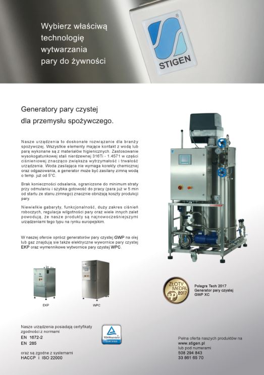 Elektryczne wytwornice pary Stigen EKP 120