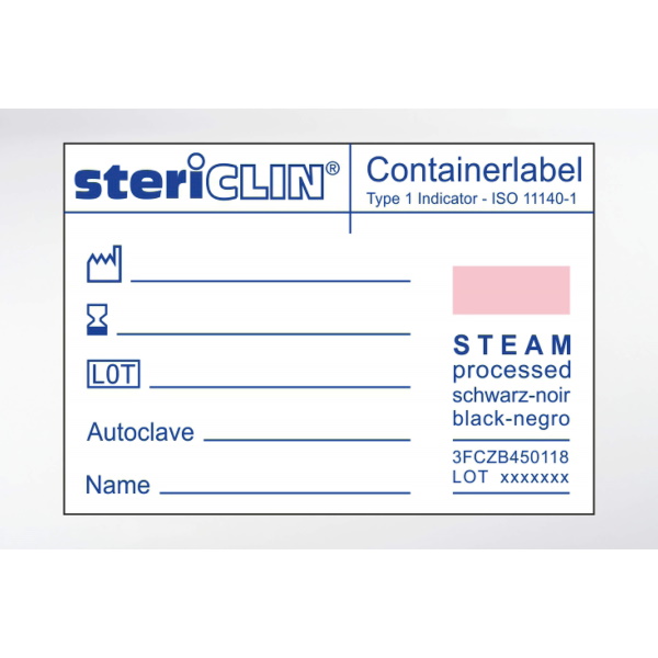 Etykiety do sterylizacji steriCLIN Do kontenerów