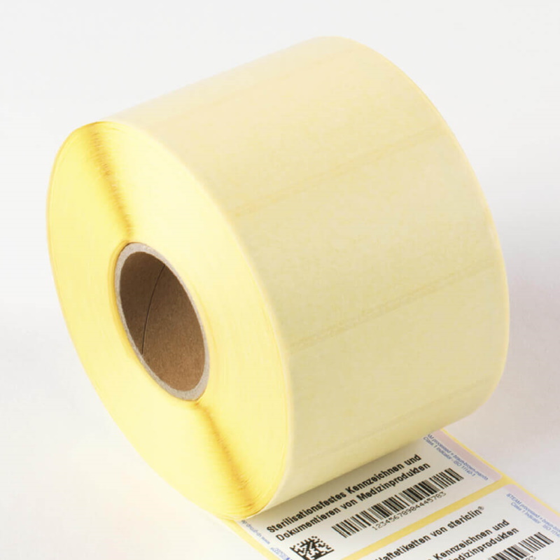 Etykiety do sterylizacji steriCLIN samoprzylepne pojedyncze w różnych formatach