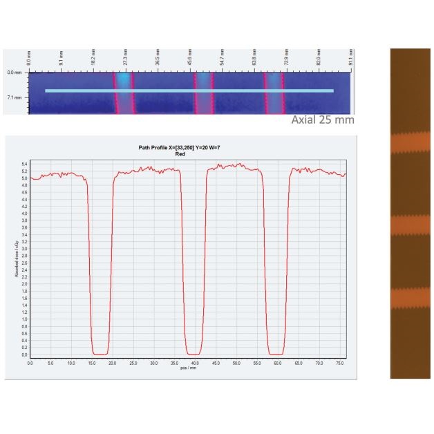 Fantomy do testowania radiografii, angiografii i fluoroskopii ASHLAND Gafchromic LD-V1