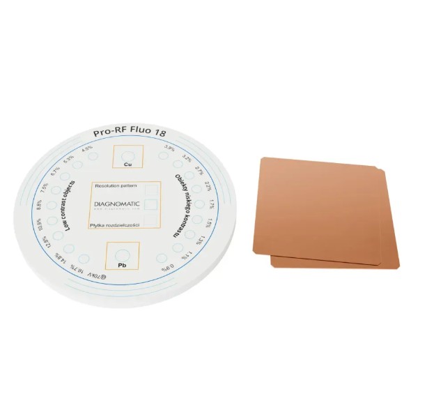 Fantomy do testowania radiografii, angiografii i fluoroskopii Diagnomatic Pro-RTG Fluo18