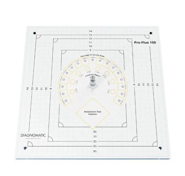 Fantomy do testowania radiografii, angiografii i fluoroskopii Diagnomatic ProFluo 150