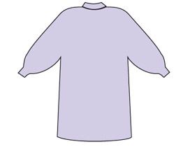 Fartuchy chirurgiczne jednorazowe Batist STANDARD OPEN BACK