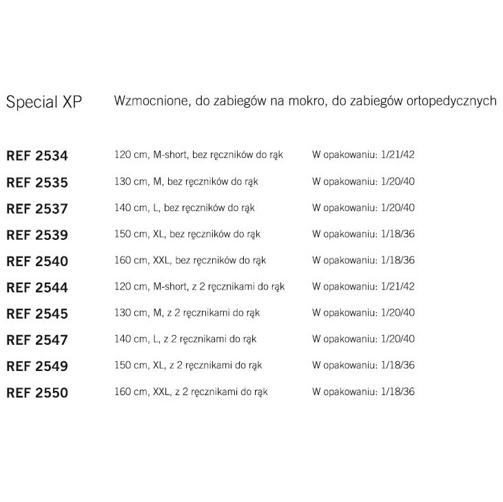 Fartuchy chirurgiczne jednorazowe OneMed evercare XP Special XP