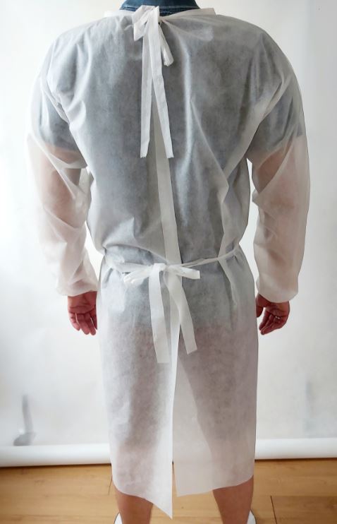 Fartuchy zabiegowe jednorazowe Dentomax Fartuch ochronny z fizeliny