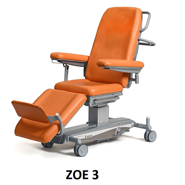 Fotele do chemioterapii i hematologii Favero ZOE 2/ZOE 3