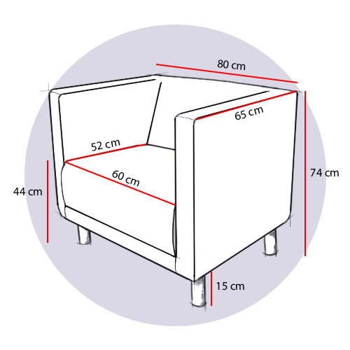 Fotele do poczekalni medycznych Interio Mobili KUBA