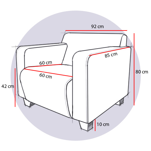 Fotele do poczekalni medycznych Interio Mobili OSKAR