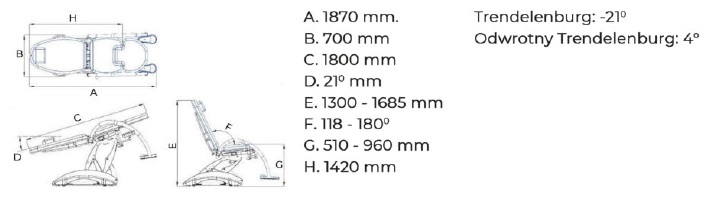 Fotele ginekologiczne TT Med Francy New