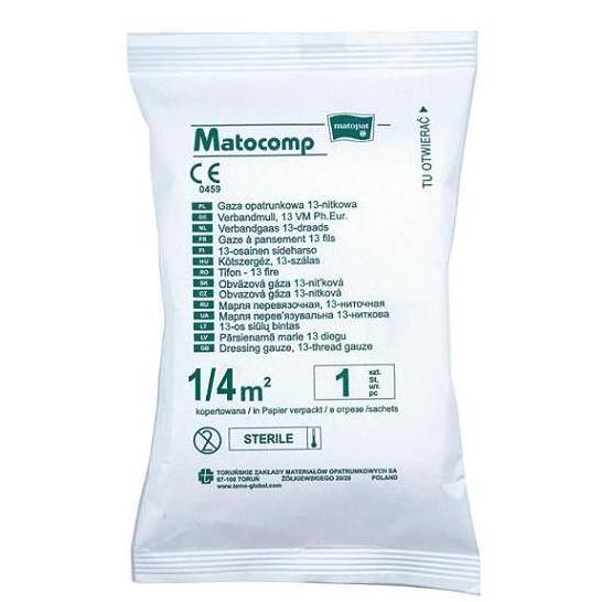 Gazy opatrunkowe kopertowane TZMO Matocomp