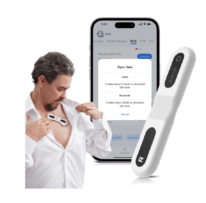 Holtery EKG – rejestratory Wellue ER1-LW