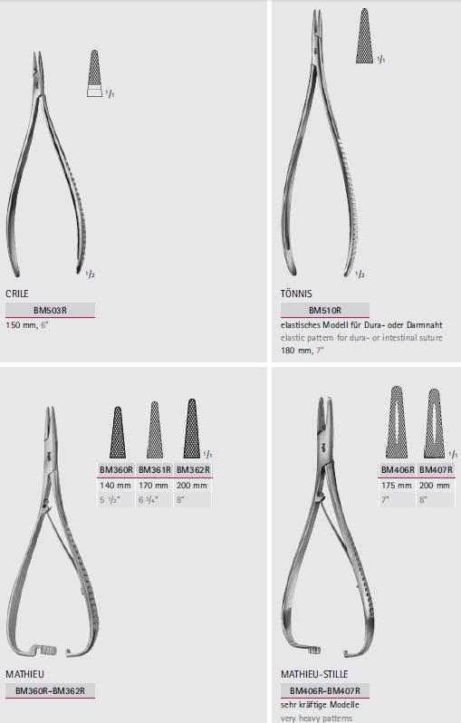 Igłotrzymacze chirurgiczne B.Braun Igłotrzymacze chirurgiczne