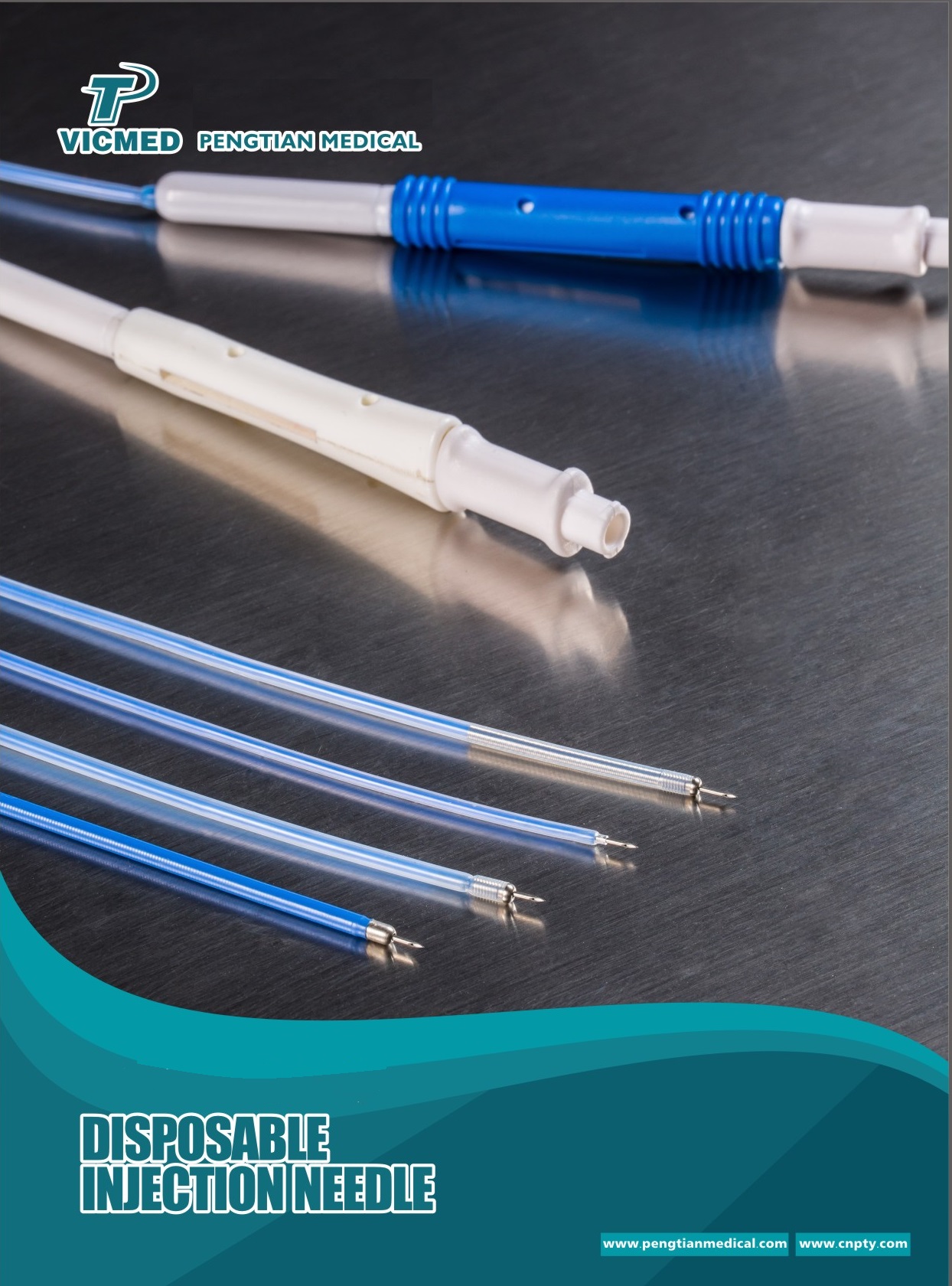 Igły jednokrotnego użytku do endoskopów giętkich Zhuji Pengtian Medical Jednorazowe igły do ostrzykiwań