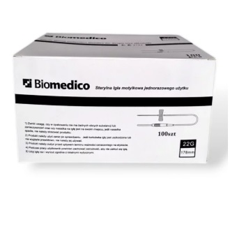 Igły motylek Improve motylkowa z wężykiem Biomedico