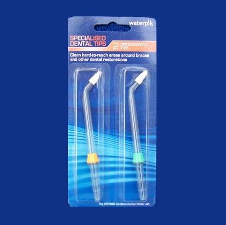 Irygatory dentystyczne - akcesoria Waterpik Końcówki ortodontyczne