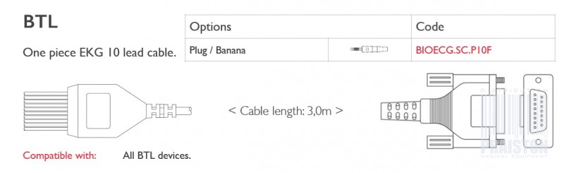 Kable do aparatów EKG Biogenesis Do Bosch (Wszystkie BTL)