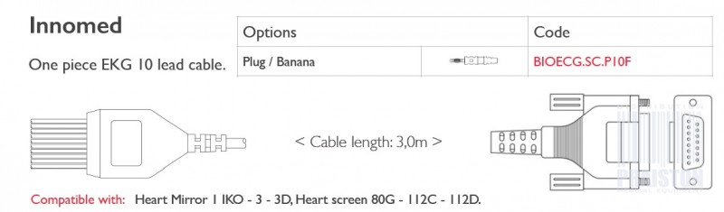 Kable do aparatów EKG Biogenesis Do Innomed