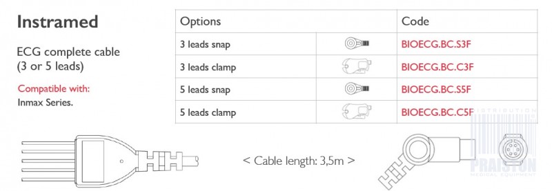 Kable do aparatów EKG Biogenesis Do Innstramed