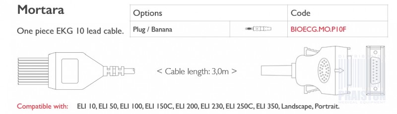 Kable do aparatów EKG Biogenesis Do Mortara