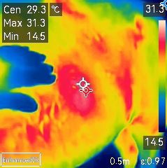 Kamery termowizyjne do pomiaru temperatury ciała osób TFA Dostmann 31.1144