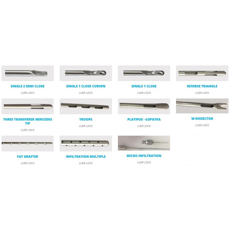 Kaniule do pobrania tkanki tłuszczowej (liposukcji) B/D Luer Lock