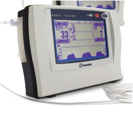 Kapnografy ze strumienia bocznego lub głównego Nonin RespSense