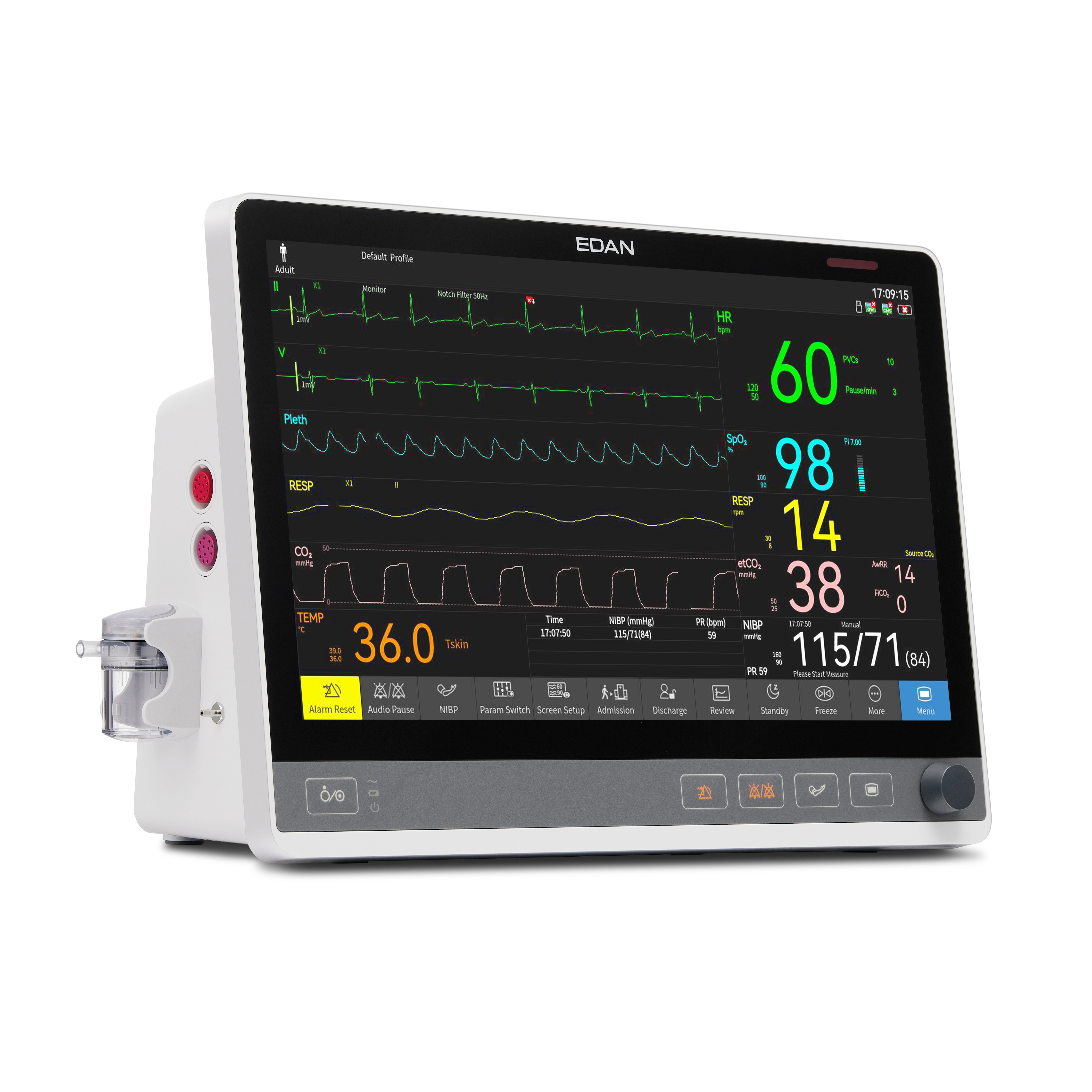 Kardiomonitory przyłóżkowe EDAN CX10 / CX12 / CX15