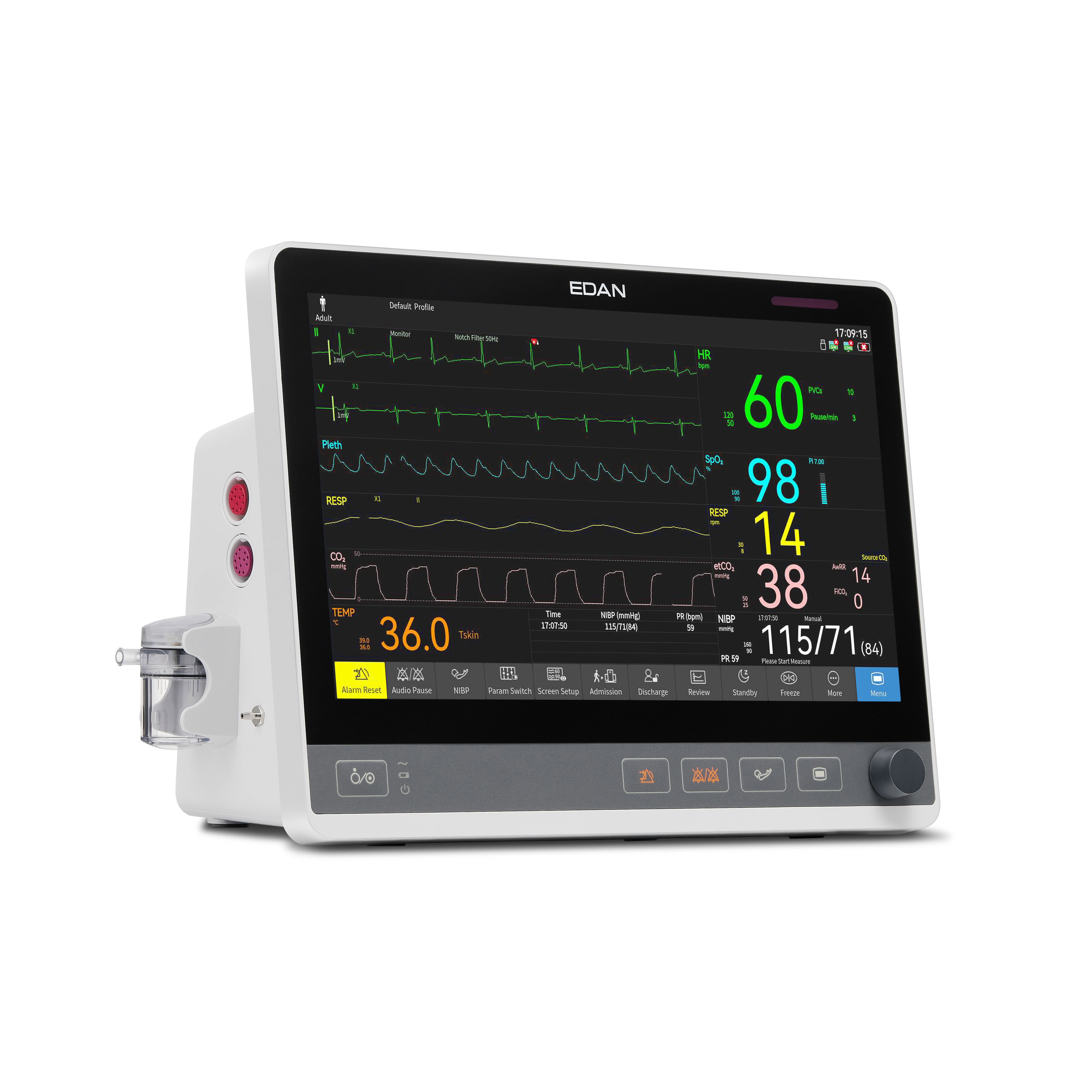 Kardiomonitory przyłóżkowe EDAN CX10 / CX12 / CX15