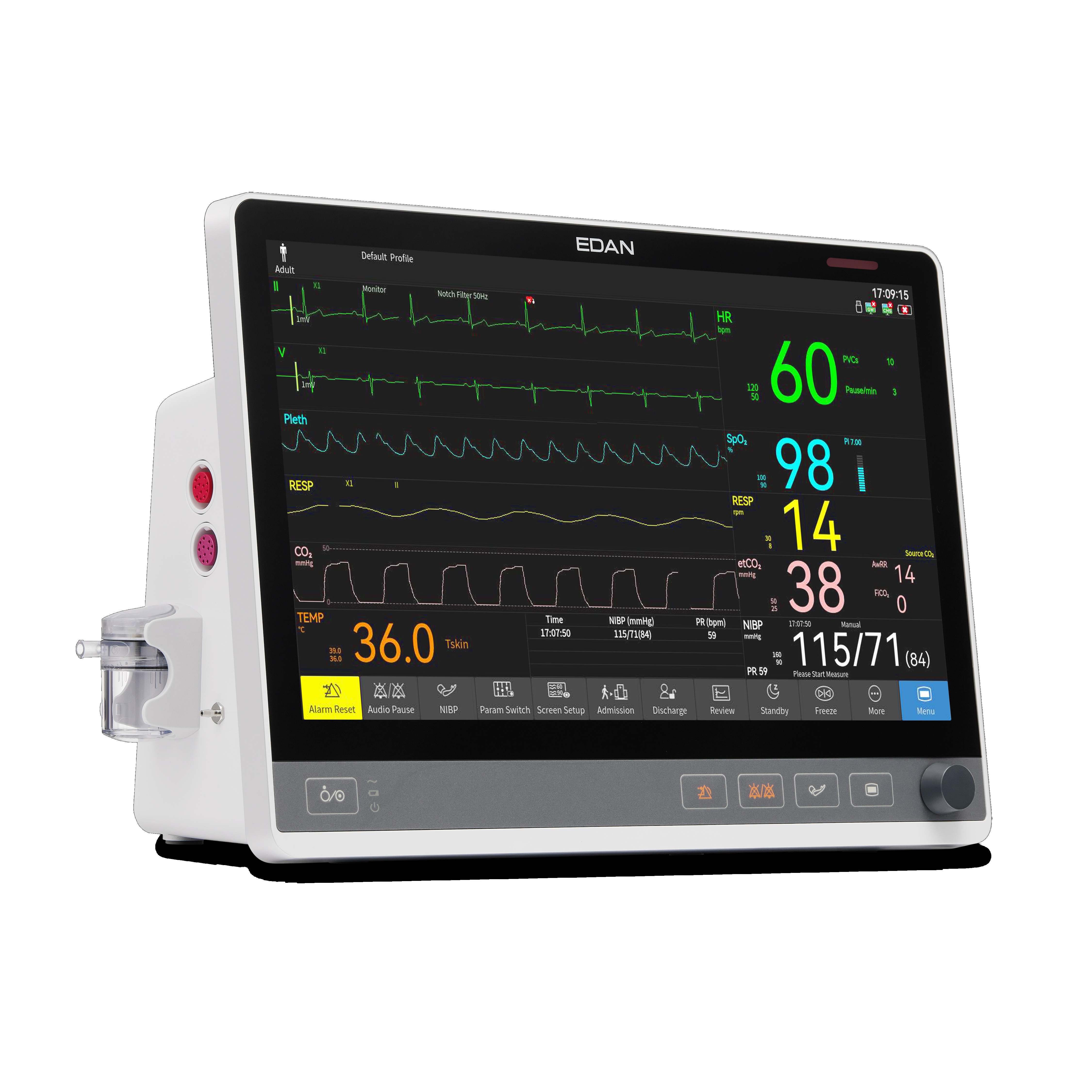 Kardiomonitory przyłóżkowe EDAN CX10 / CX12 / CX15