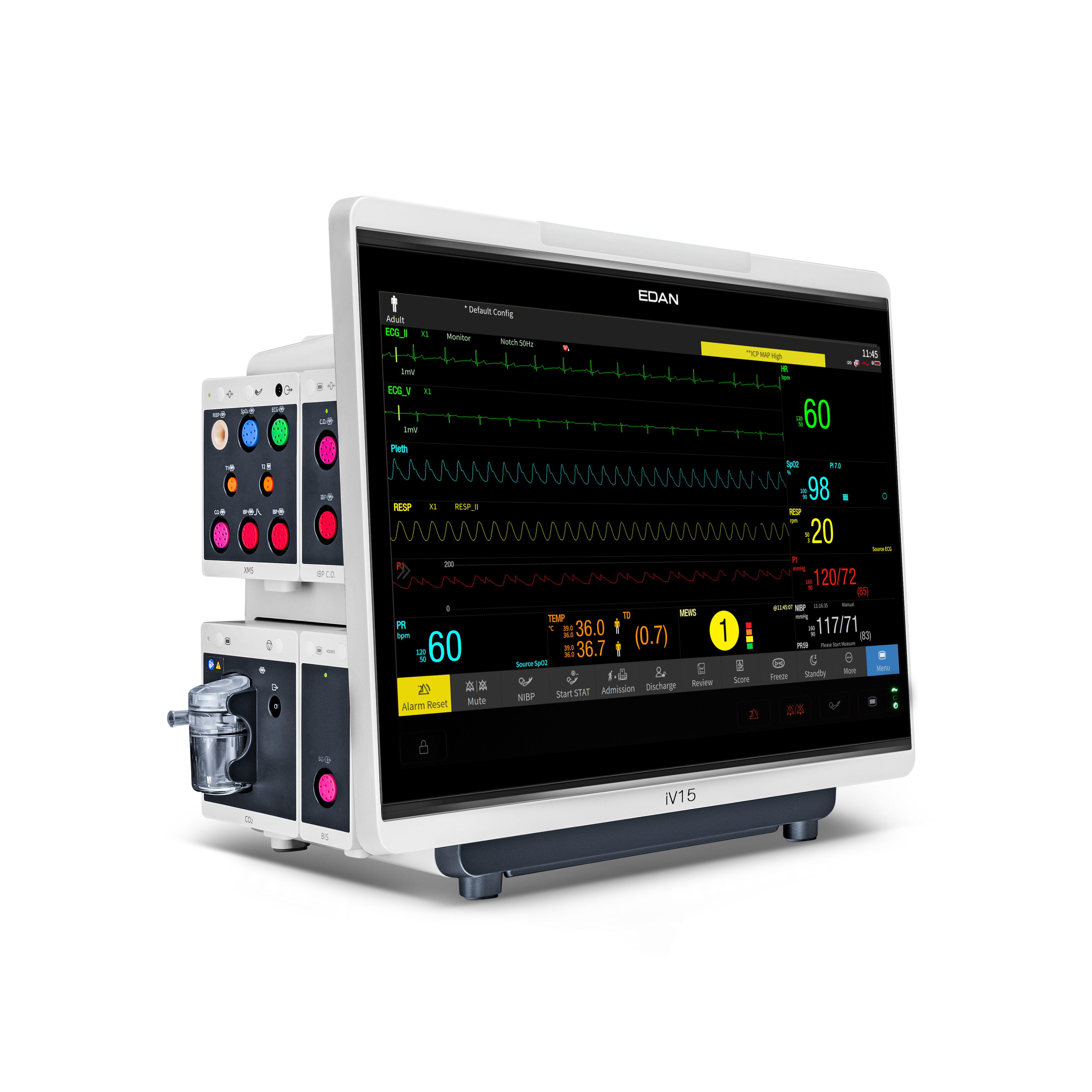 Kardiomonitory przyłóżkowe EDAN iV12 / iV15 / iV17