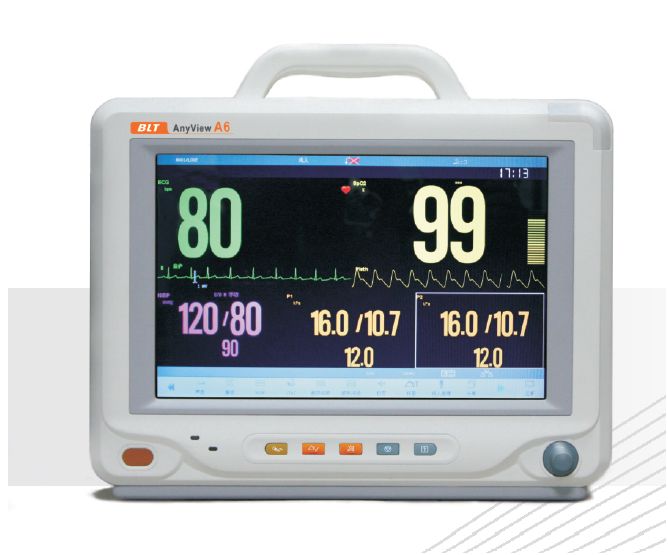 Kardiomonitory przyłóżkowe GUANGDONG BIOLIGHT MEDITECH CO, LTD. AnyView A6