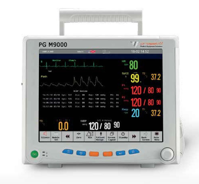 Kardiomonitory przyłóżkowe Progetti Medical PG M9000