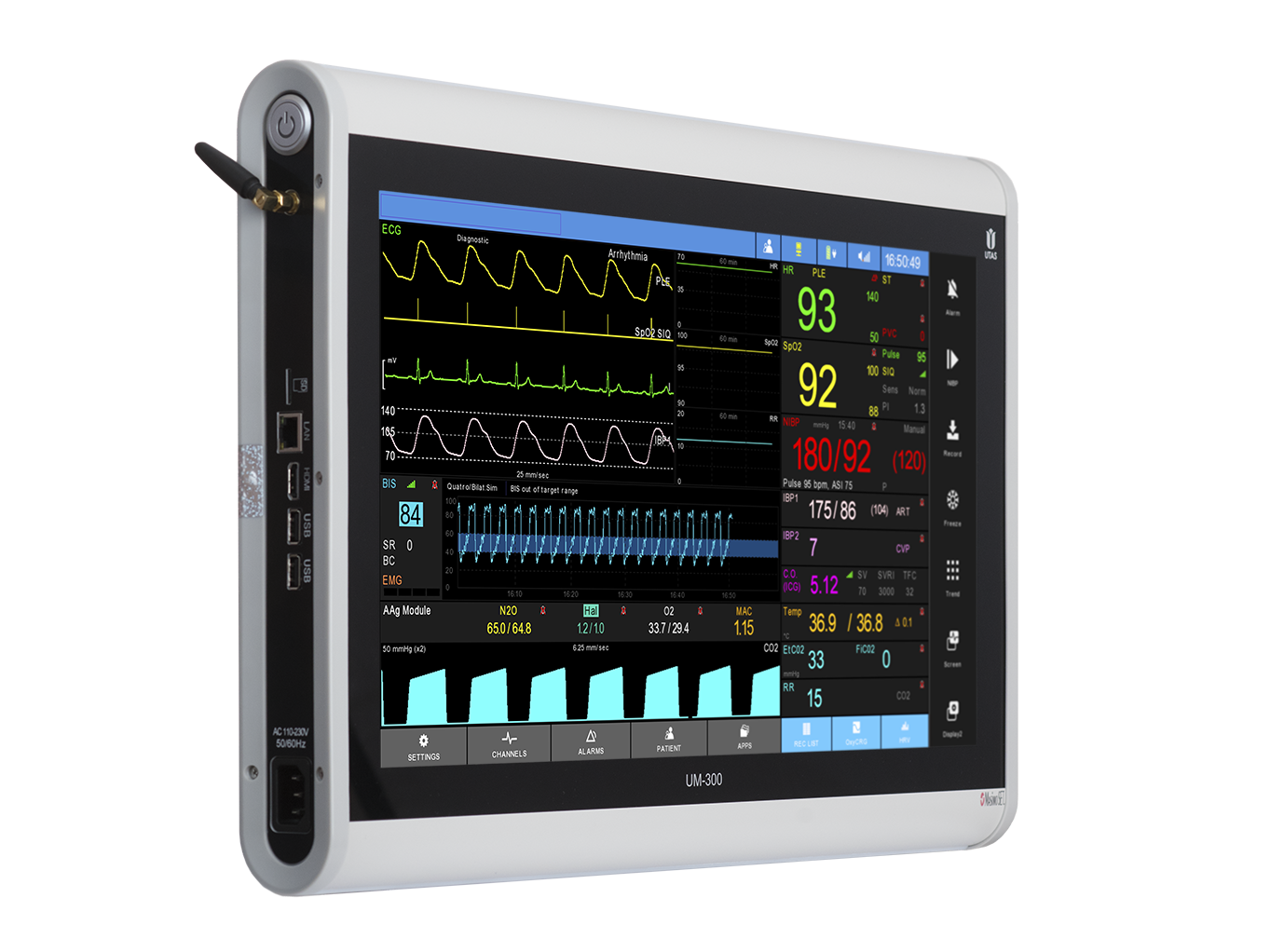 Kardiomonitory przyłóżkowe UTAS UM 300-S