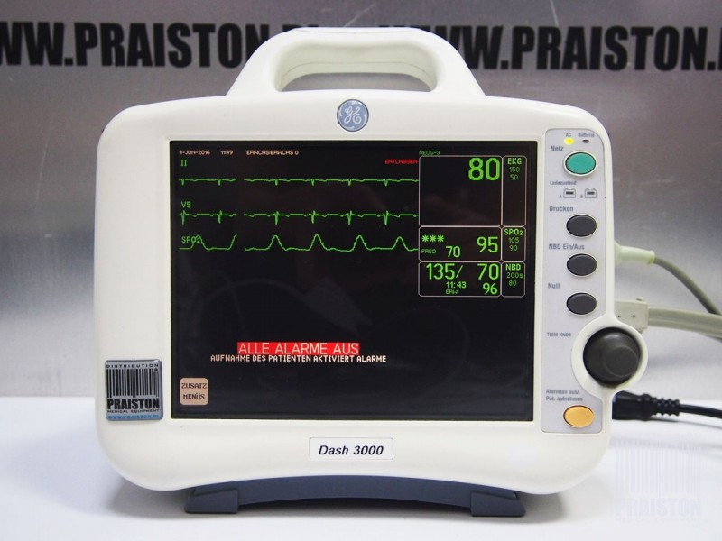Kardiomonitory przyłóżkowe używane B/D GE DASH 3000 - Praiston rekondycjonowany