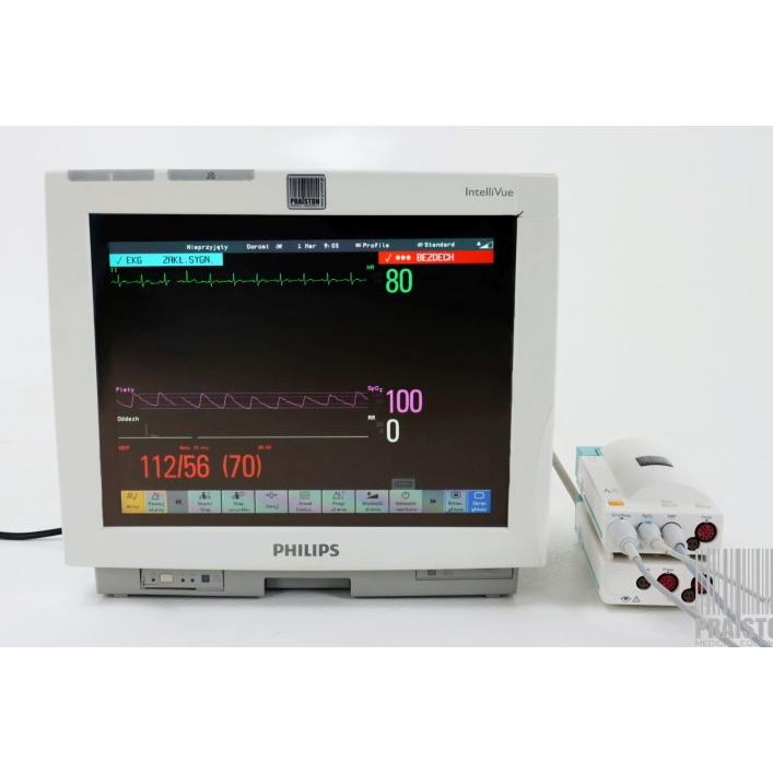 Kardiomonitory przyłóżkowe używane B/D Philips Intellivue M8007A - Praiston rekondycjonowany