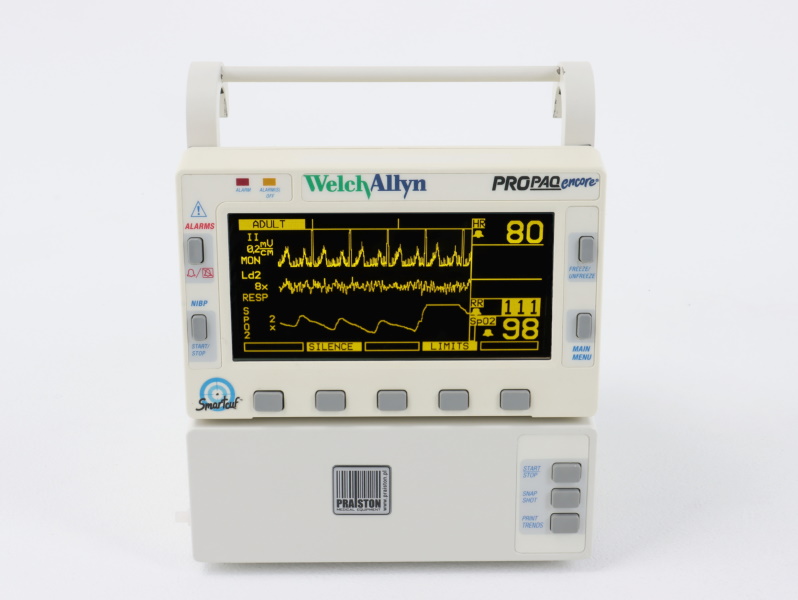Kardiomonitory przyłóżkowe używane B/D Welch Allyn Propaq Encore 206 EL - Praiston rekondycjonowany