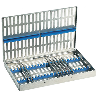 Kasety na narzędzia do sterylizacji Nichrominox Stalowa kaseta na instrumenty