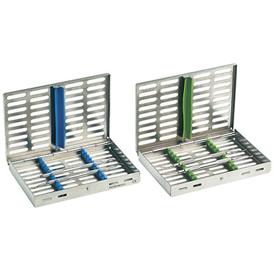 Kasety na narzędzia do sterylizacji Nichrominox Stalowa kaseta na instrumenty