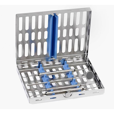 Kasety na narzędzia do sterylizacji Nichrominox Stalowa kaseta na instrumenty