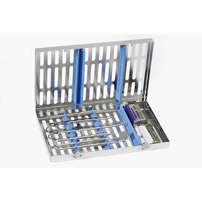 Kasety na narzędzia do sterylizacji Nichrominox Stalowa kaseta na instrumenty