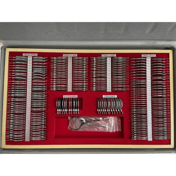 Kasety okulistyczne B/D Szkła próbne 266 w metalowej oprawie