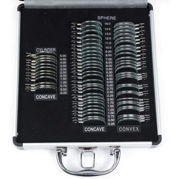 Kasety okulistyczne B/D Szkła próbne 68 w metalowej oprawie