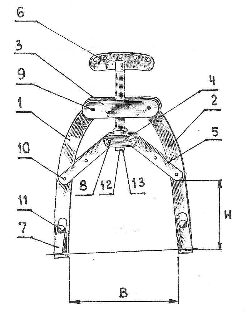 Klamry wyciągowe ATMED Zygmunt Rafalski Klamra wyciągowa typ Kirschner III