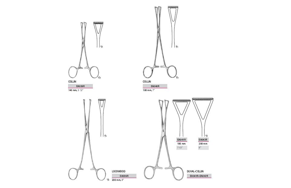 Kleszcze chirurgiczne i zabiegowe B.Braun Kleszcze do jamy brzusznej