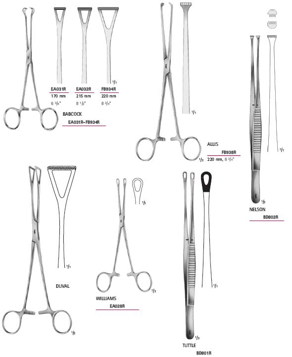 Kleszcze chirurgiczne i zabiegowe B.Braun Kleszcze do jamy brzusznej
