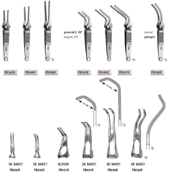 Kleszcze chirurgiczne i zabiegowe B.Braun Kleszcze do tętnic i tkanek
