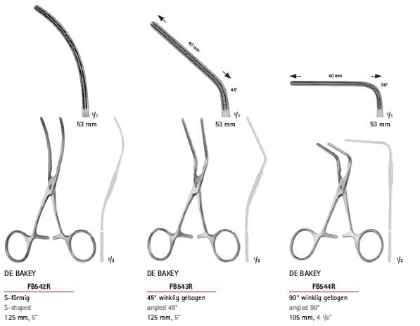Kleszcze chirurgiczne i zabiegowe B.Braun Kleszcze do tętnic i tkanek